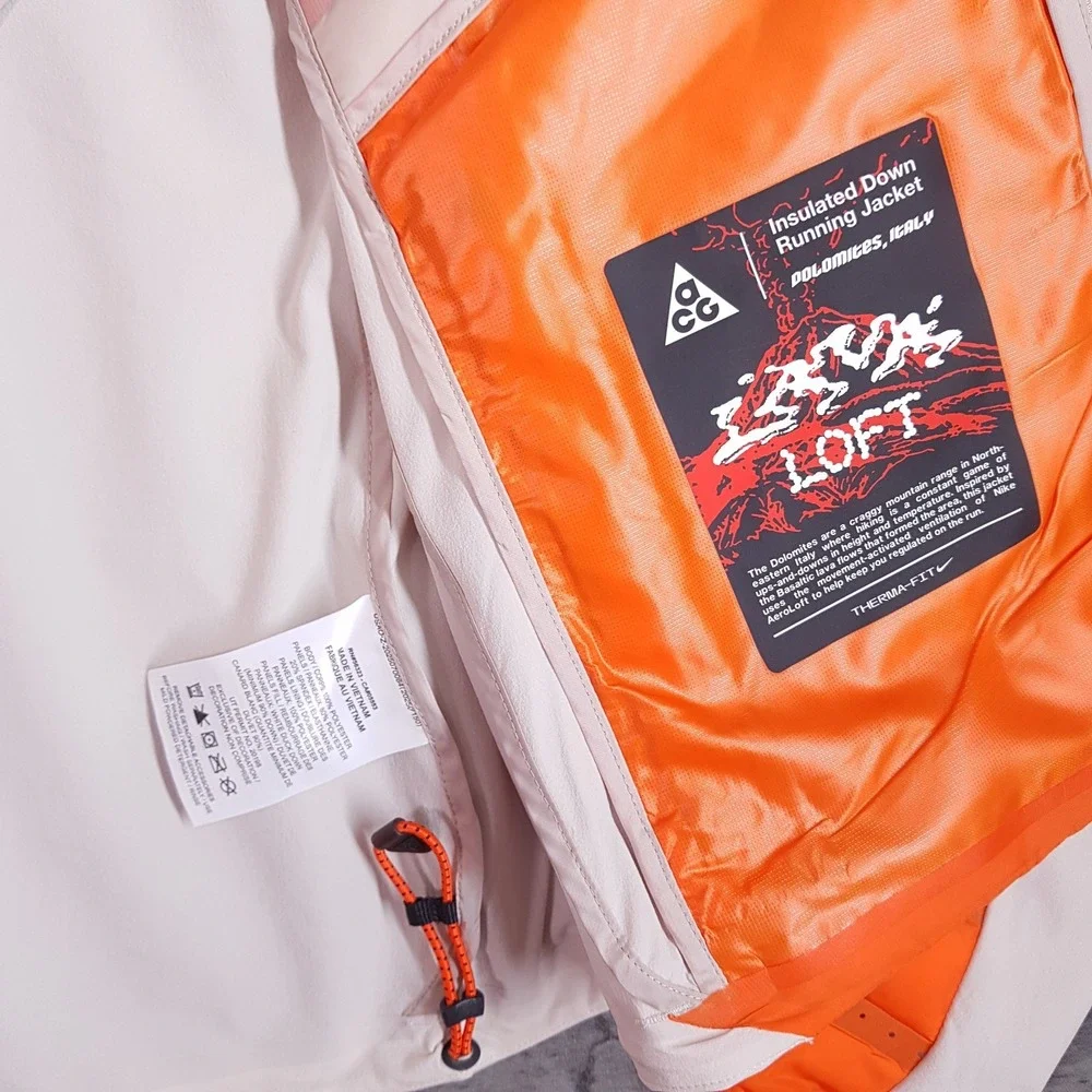 NIKE ACG Therma Fit Lava Loft Jacket Womens Size XS Orange IO9134-819